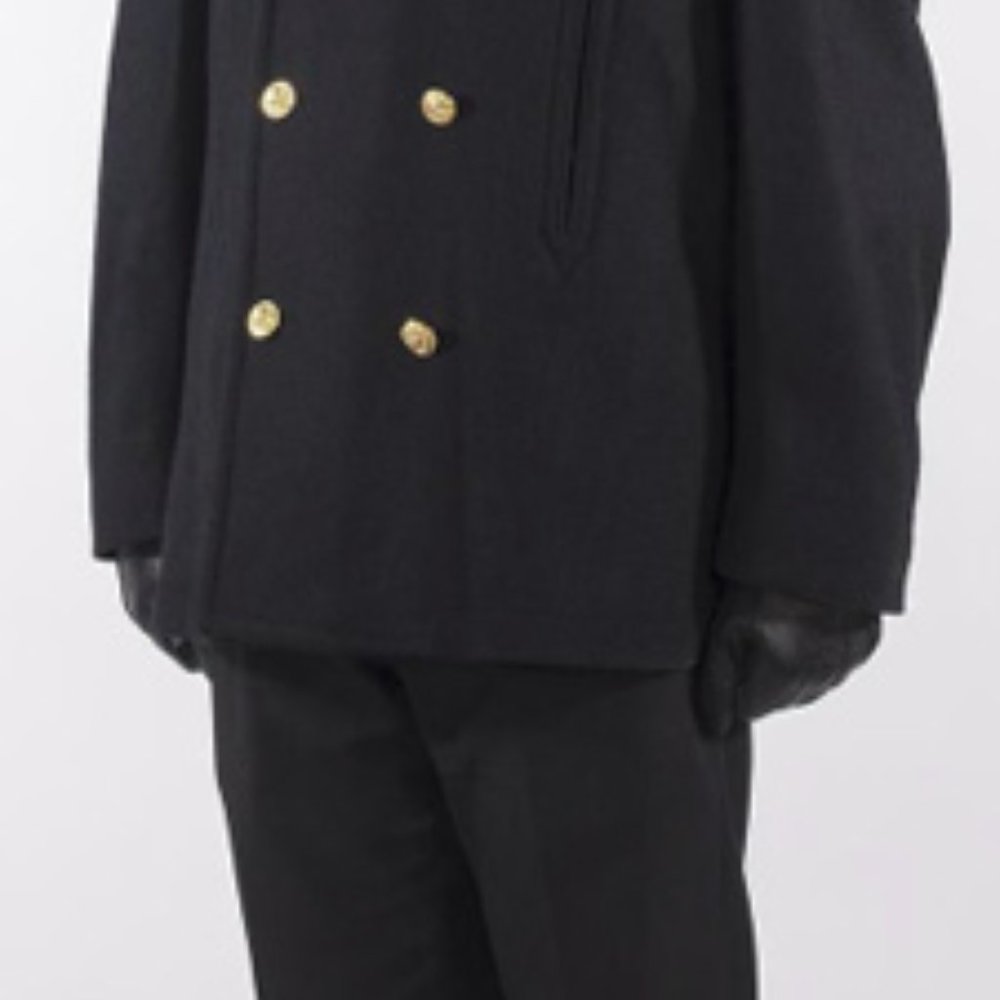 Navy Long Peacoat/Reefer